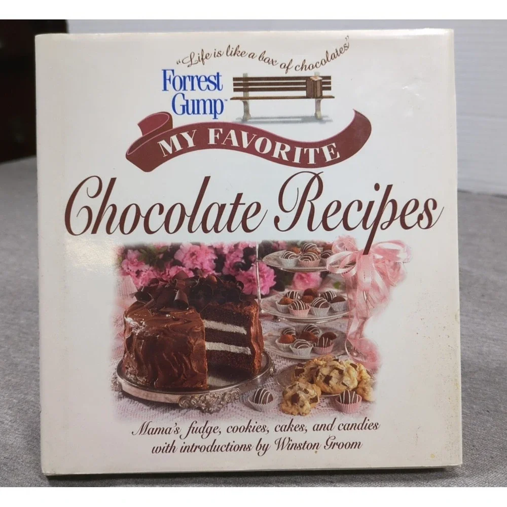 1995 Forrest Gump My‎ Favorite Chocolate Recipes VTG Winston Groom 1st Printing